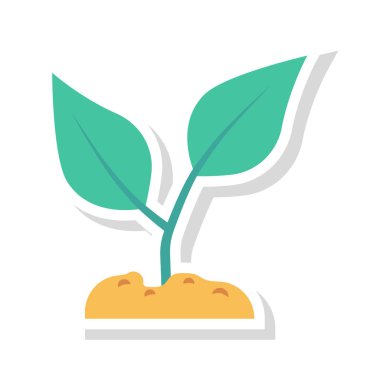 bitki toprak doğa vektör çizim 