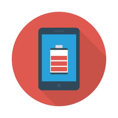 Enerji düz vektör simgesi