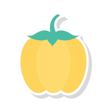 Renk gıda düz vektör simgesi