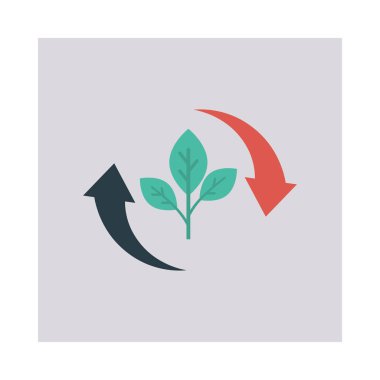 Enerji düz vektör simgesi