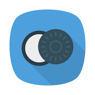 Renk gıda düz vektör simgesi