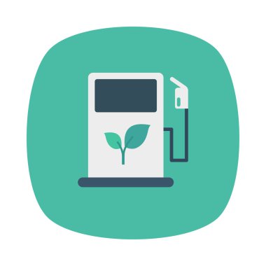 biyo yakıt istasyon pompa vektör çizim 