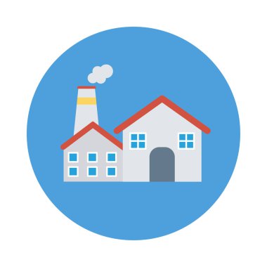 Enerji düz vektör simgesi