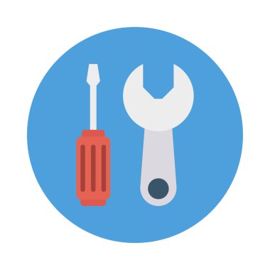 Enerji düz vektör simgesi