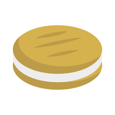 Renk gıda düz vektör simgesi