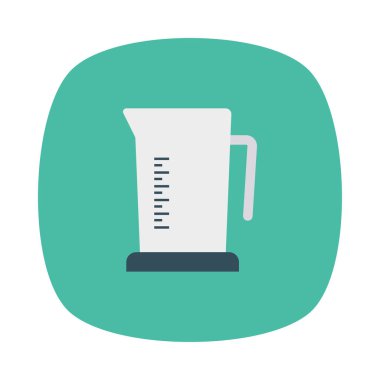 su sürahi düz simgesi, vektör, illüstrasyon