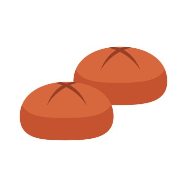 Renk gıda düz vektör simgesi