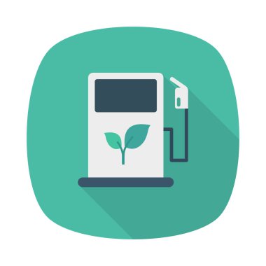 biyo yakıt istasyon pompa vektör çizim 