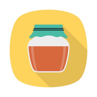 Renk gıda düz vektör simgesi