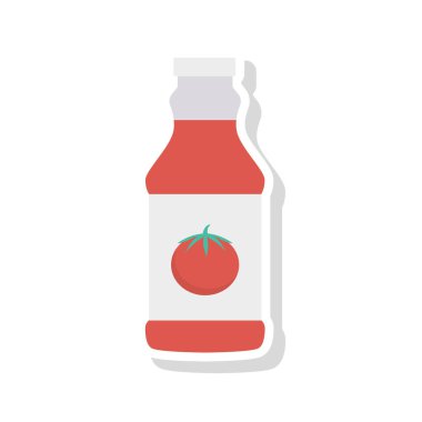 Renk gıda düz vektör simgesi