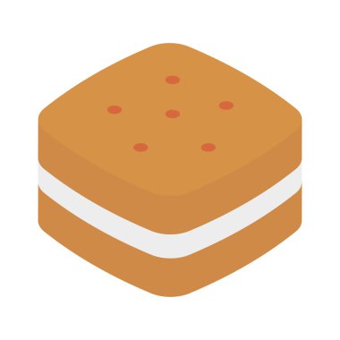 yiyecek düz vektör simgesi