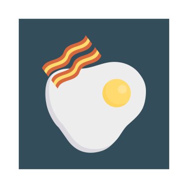 yiyecek düz vektör simgesi