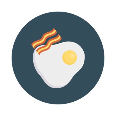 sarısı omlet yumurta vektör çizim 