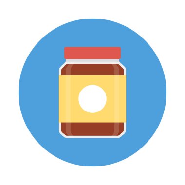 reçel şişe kavanoz vektör çizim 