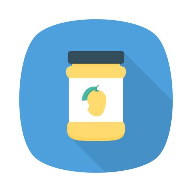 yiyecek düz vektör simgesi