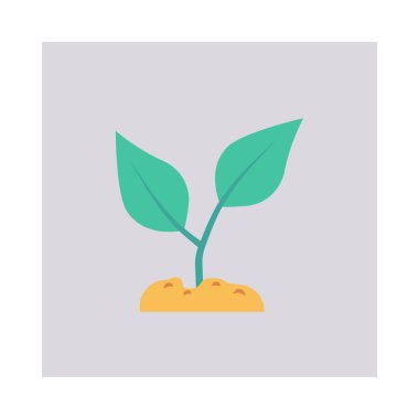 Enerji düz vektör simgesi