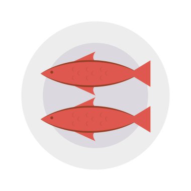 yiyecek düz vektör simgesi