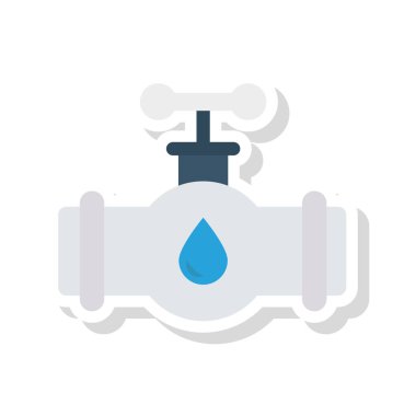 vana boru hattı kaynağı vektör çizim 