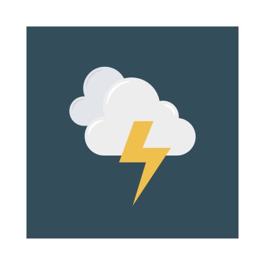 Enerji düz vektör simgesi