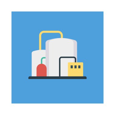 Enerji düz vektör simgesi