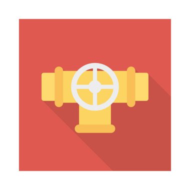 Enerji düz vektör simgesi