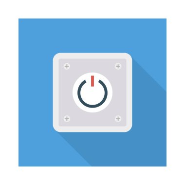 Enerji düz vektör simgesi