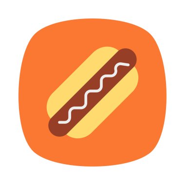 yiyecek düz vektör simgesi