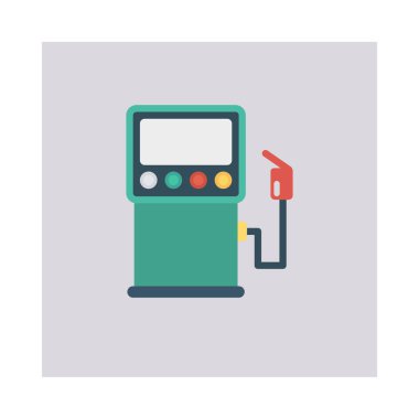 Renk enerji düz vektör simgesi