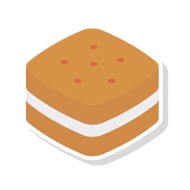 yiyecek düz vektör simgesi