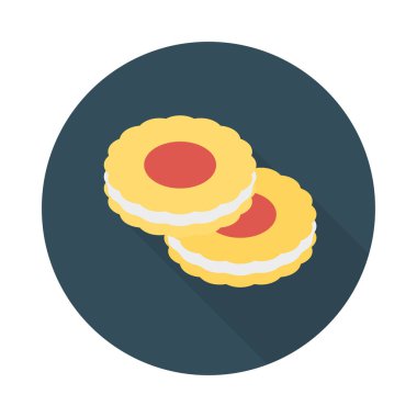 yiyecek düz vektör simgesi