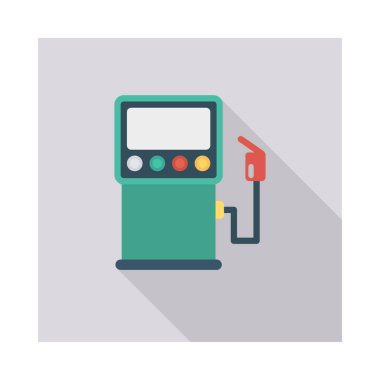 Renk enerji düz vektör simgesi