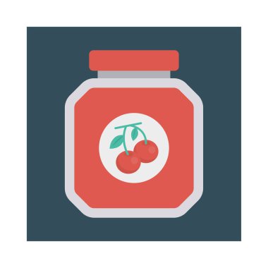 yiyecek düz vektör simgesi