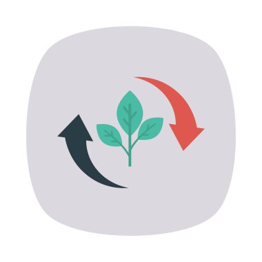 Eko enerji geri dönüşüm vektör çizim 