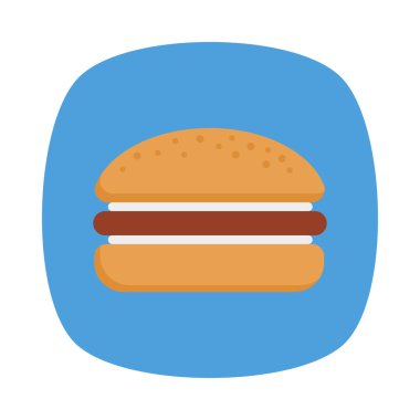 yiyecek düz vektör simgesi