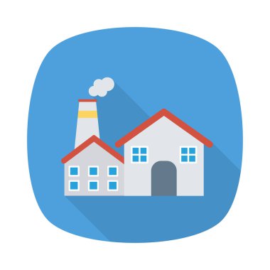 Fabrika bitki enerji vektör çizim 