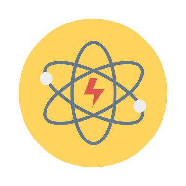 Renk enerji düz vektör simgesi