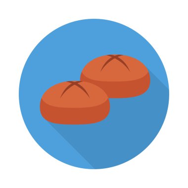 yiyecek düz vektör simgesi