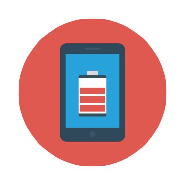 Renk enerji düz vektör simgesi