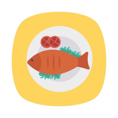 yiyecek düz vektör simgesi