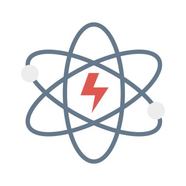 Renk enerji düz vektör simgesi