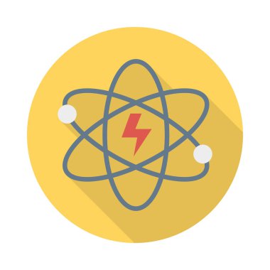 Renk enerji düz vektör simgesi