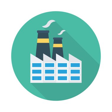 Renk enerji düz vektör simgesi