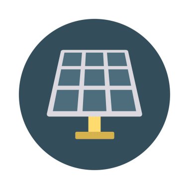 Renk enerji düz vektör simgesi