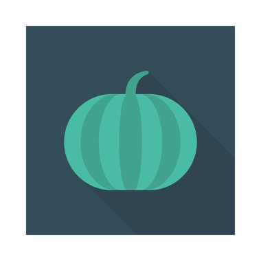 tatlı karpuz meyve düz simgesi, vektör, illüstrasyon