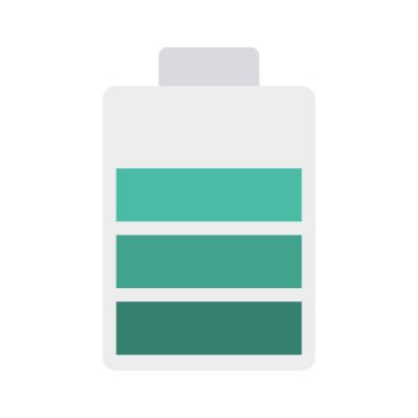 Renk enerji düz vektör simgesi