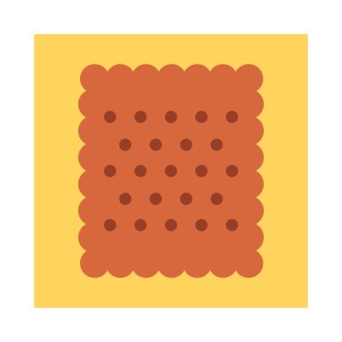 yiyecek düz vektör simgesi