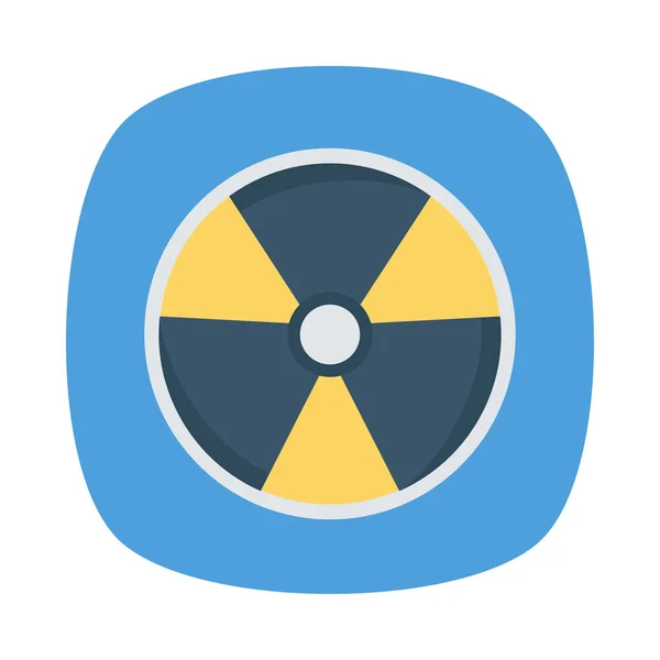 Ilustração Vetor Radiação Radioativa Nuclear —  Vetores de Stock