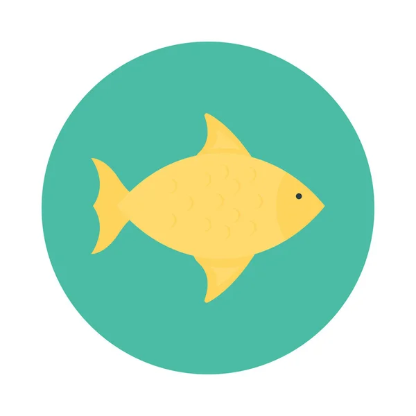 魚魚介類食べるベクトル図 — ストックベクタ