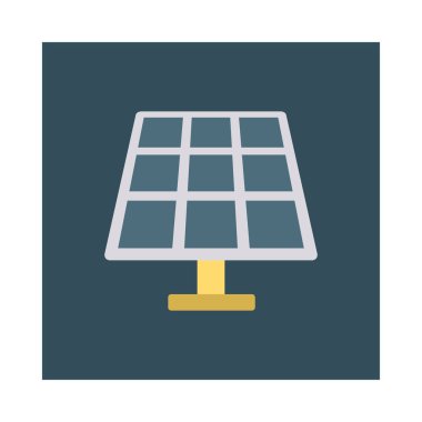 Renk enerji düz vektör simgesi