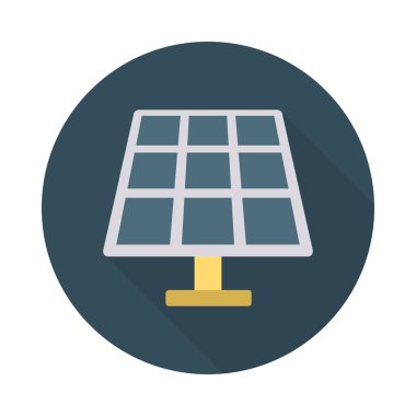 Renk enerji düz vektör simgesi